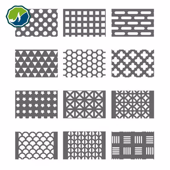 Malha perfurada galvanizada alumínio do filtro da folha de metal dos Ss que grava a malha de perfuração