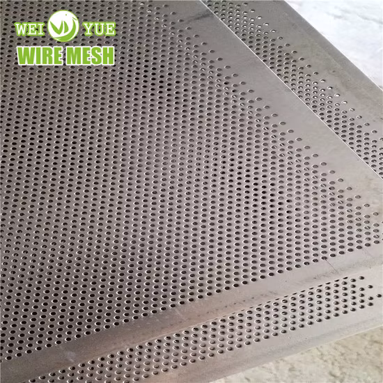 Placa 304 316 perfurada de aço inoxidável/folha de malha perfurada/malha furo de perfuração